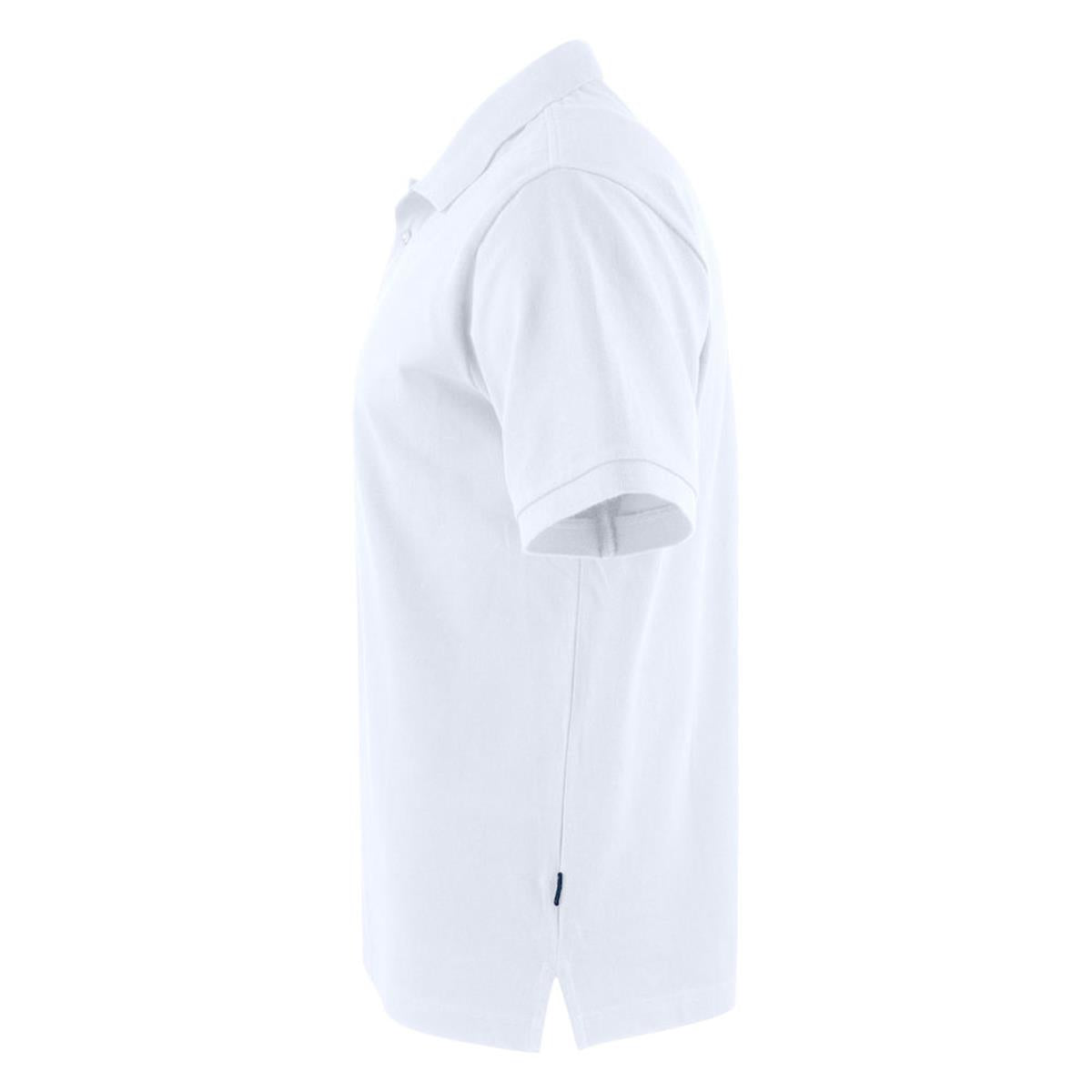 Neptune Regular Men's Cotton Polo - White - Back