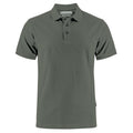 Neptune Modern Men's Cotton Polo - Anthracite - Front