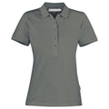 Neptune Women's Cotton Polo - Anthracite - Front