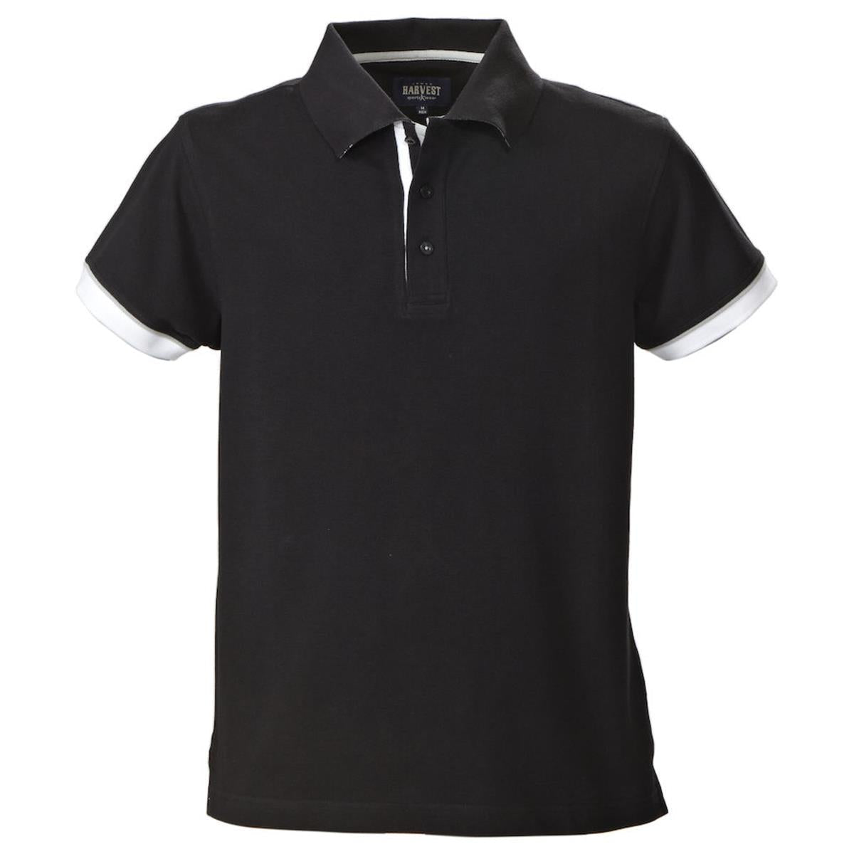 Anderson Men's Cotton Polo - Black - Front