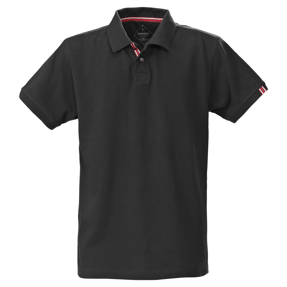 Avon Men's Cotton Polo - Black - Front