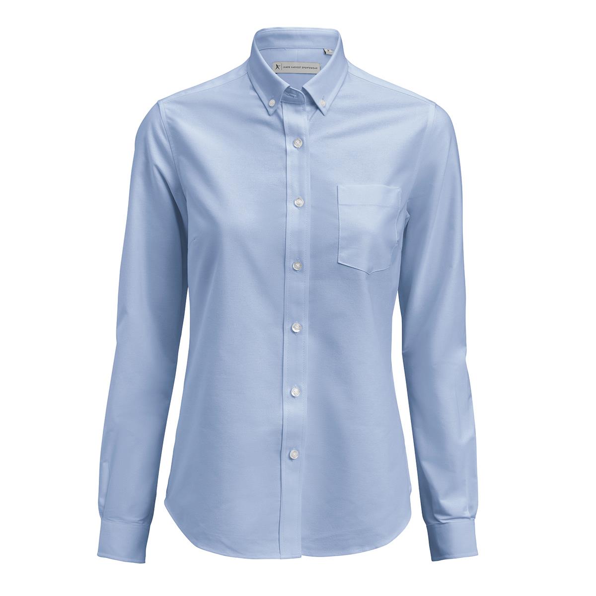 Women's Allen Oxford Shirt - Light Blue - Front