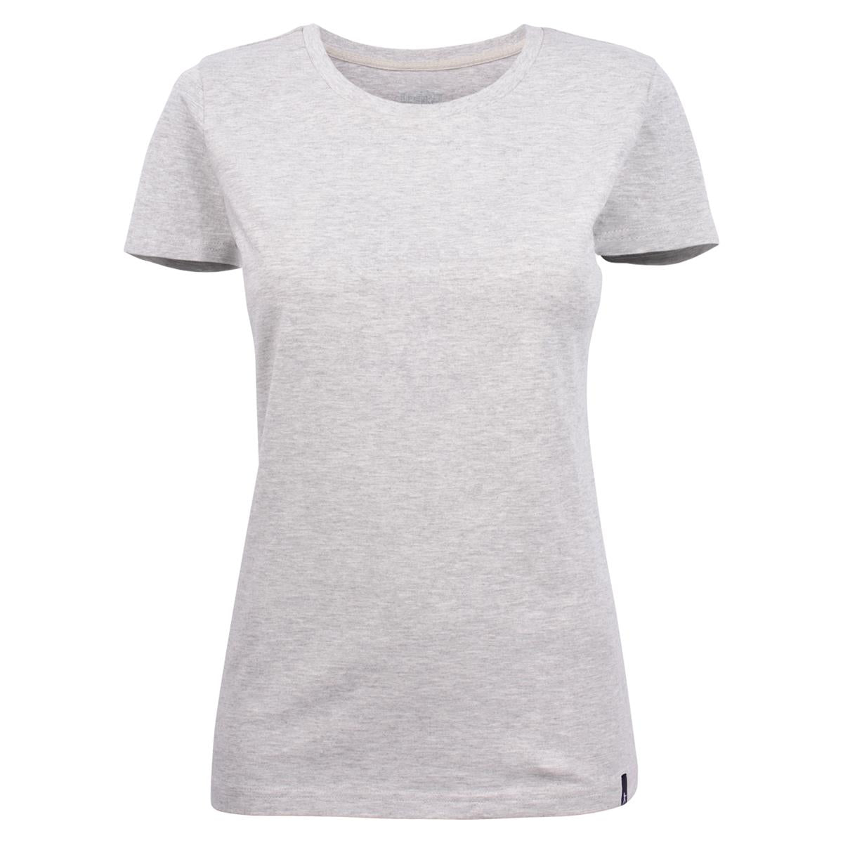 American U Women's Crew Neck Tee - Ash - Front