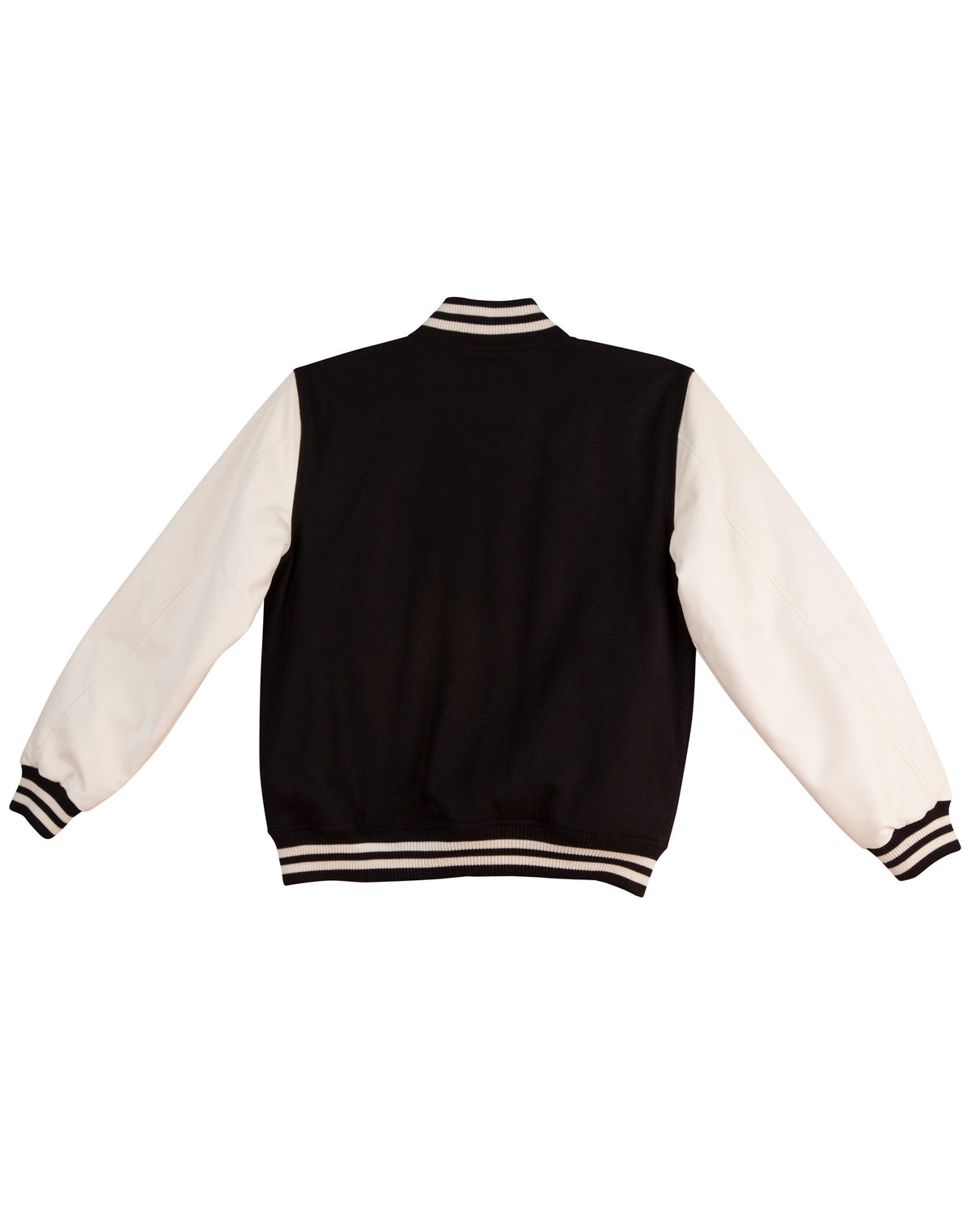 Wool Letterman Wool Blend Varsity Jacket - Back