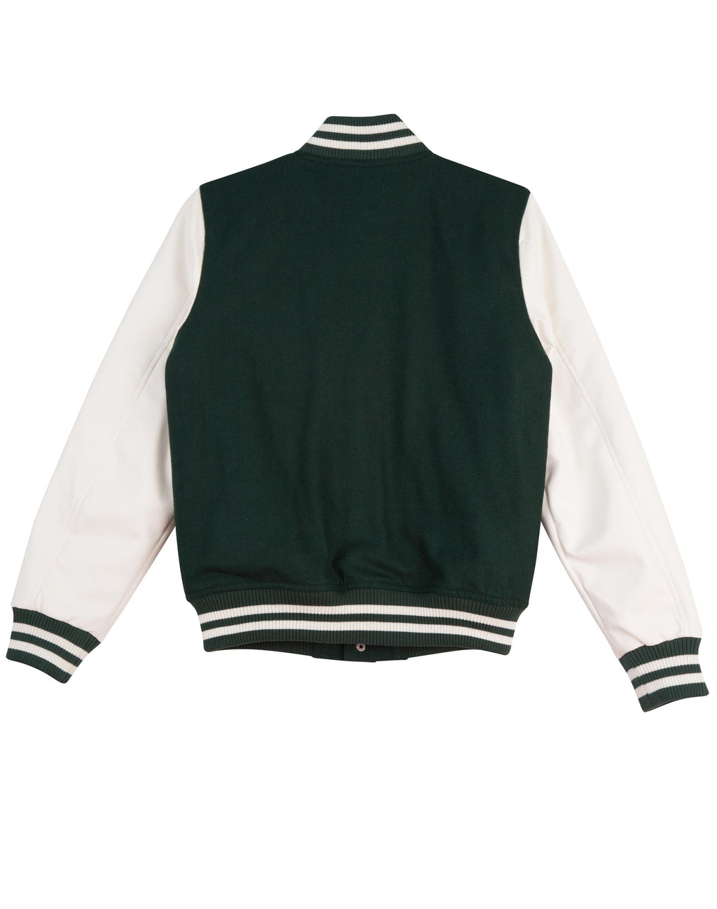 Wool Letterman Wool Blend Varsity Jacket - Back