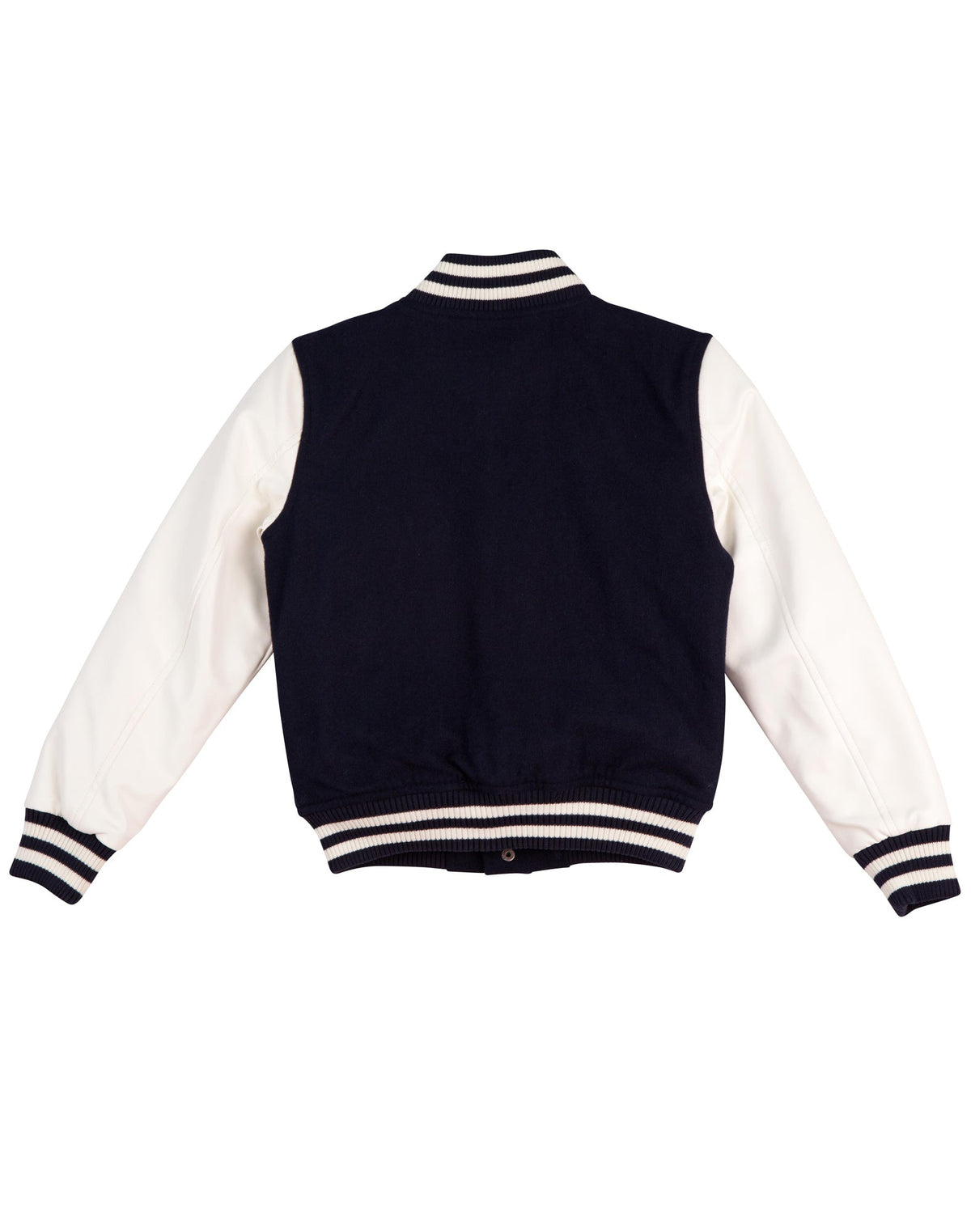 Wool Letterman Wool Blend Varsity Jacket - Back