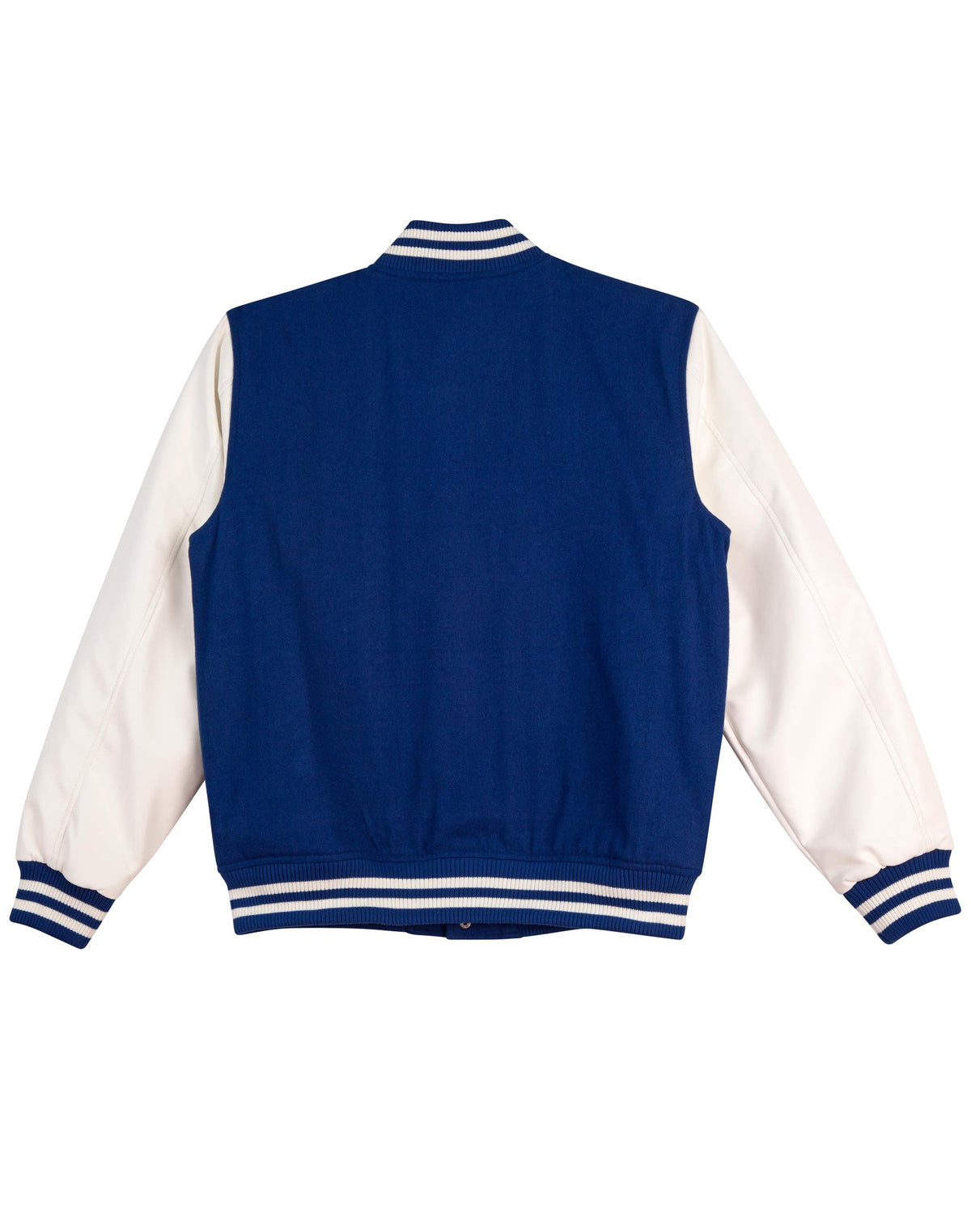 Wool Letterman Wool Blend Varsity Jacket - Back