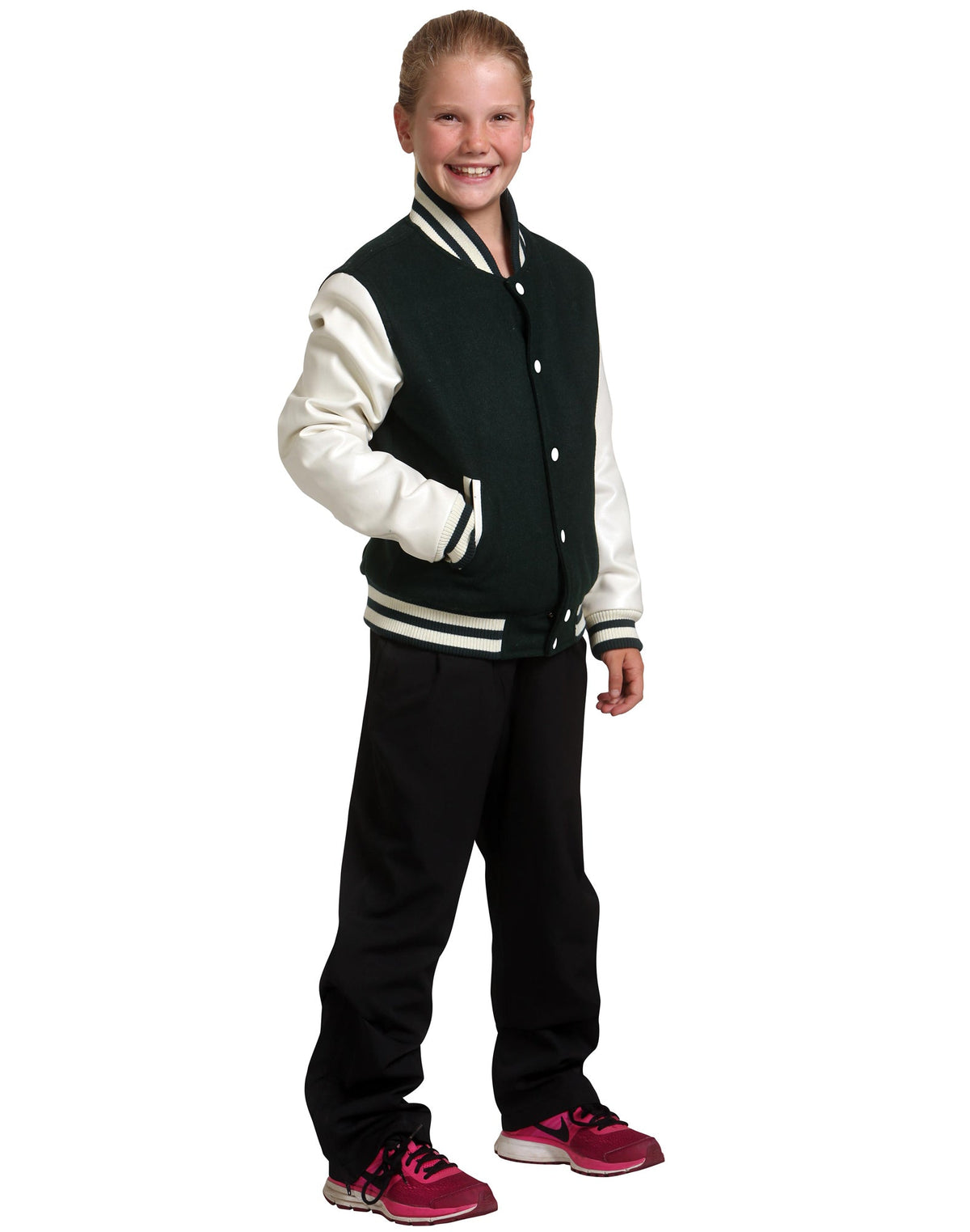 Wool Letterman Wool Blend Varsity Jacket - view
