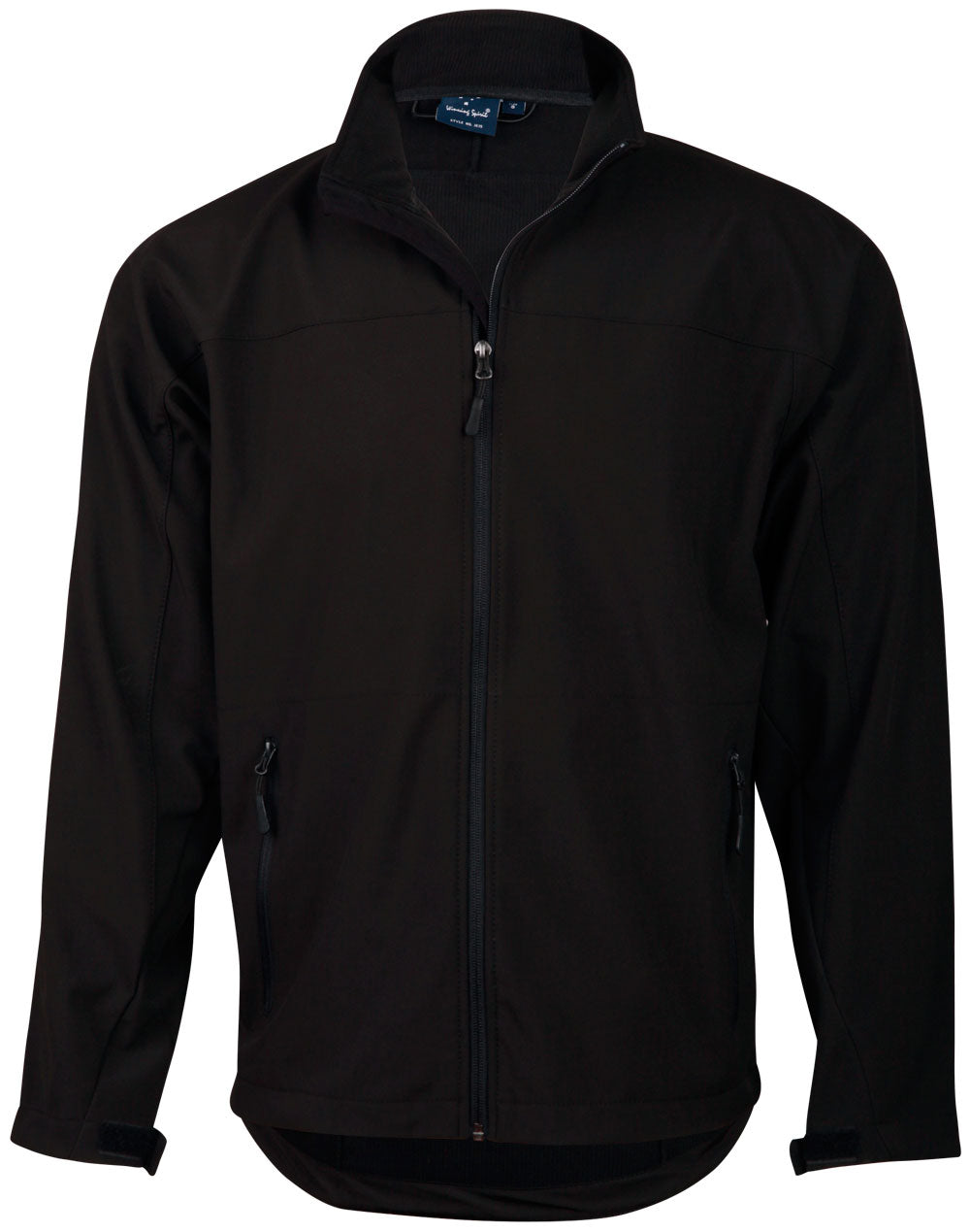 Men's Softshell Contrast Jacket - JK15 - Black