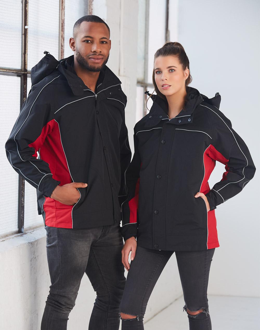 Winning Spirit 3 in 1 Jacket, silver relective piping JK18