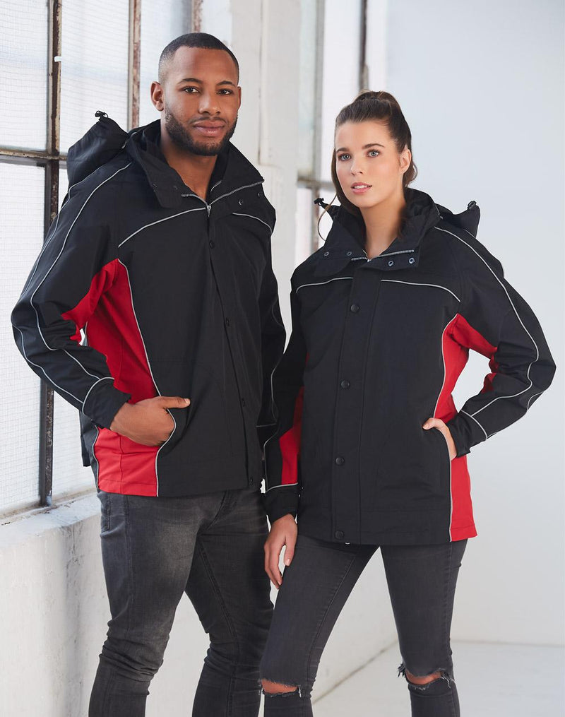 Winning Spirit 3 in 1 Jacket, silver relective piping JK18