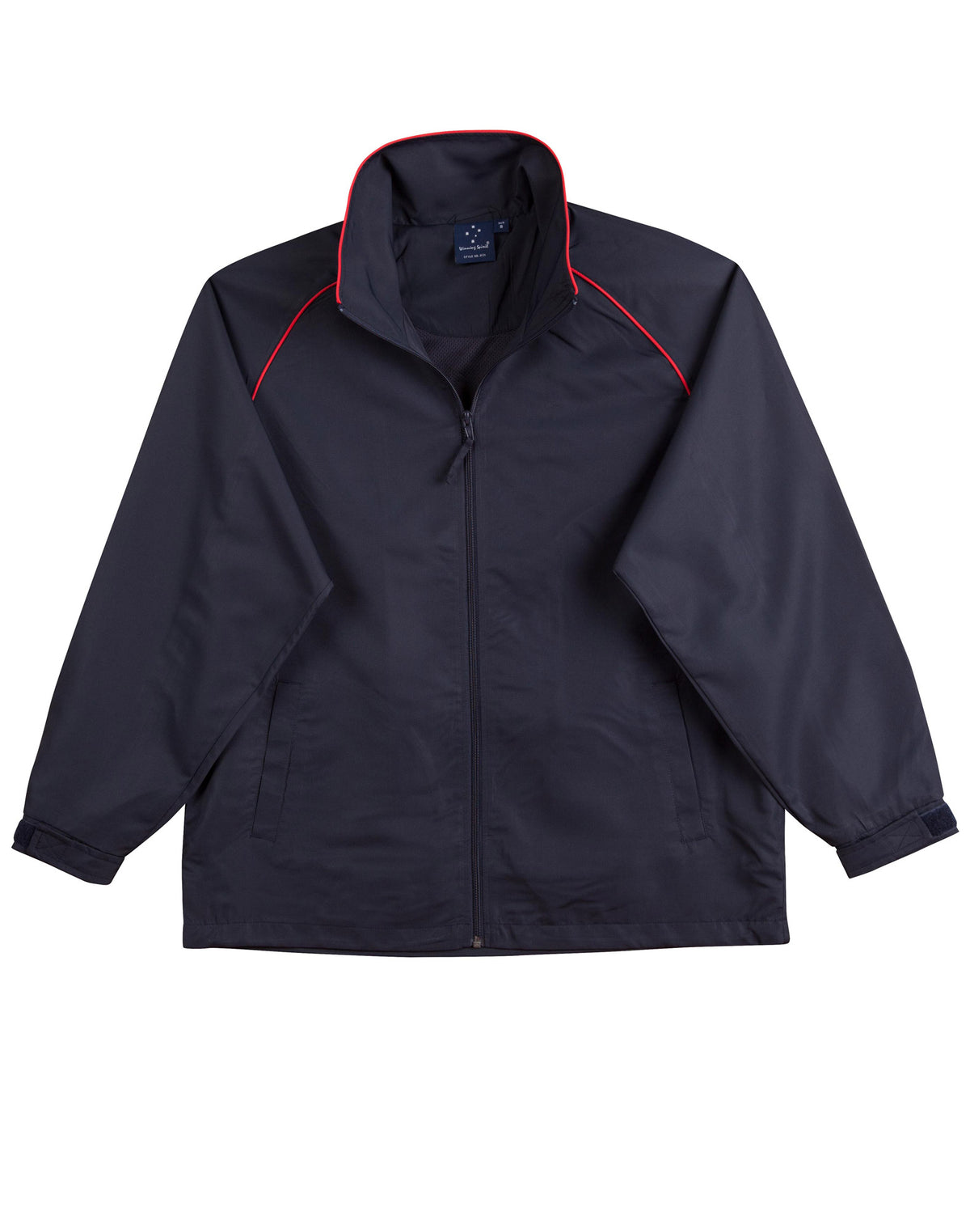 Kids' track top - JK21K - Navy / Red