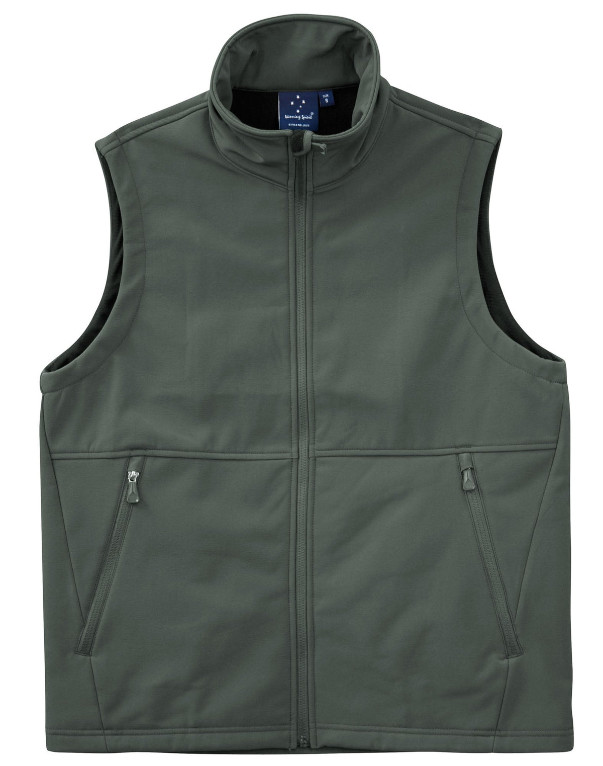 Men's Softshell Hi-Tech Vest - Charcoal - Front