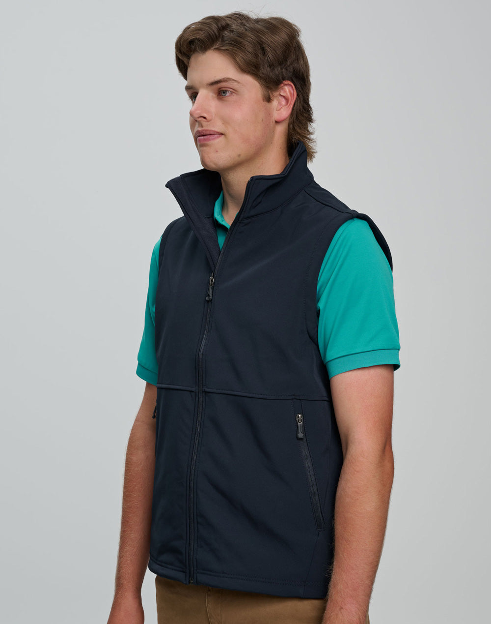 Men's Softshell Hi-Tech Vest - Navy - View