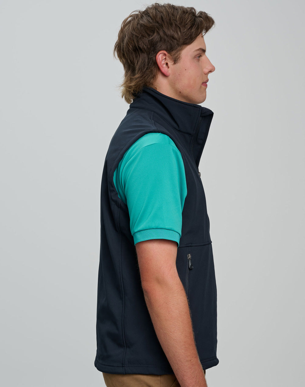 Men's Softshell Hi-Tech Vest - Navy - View