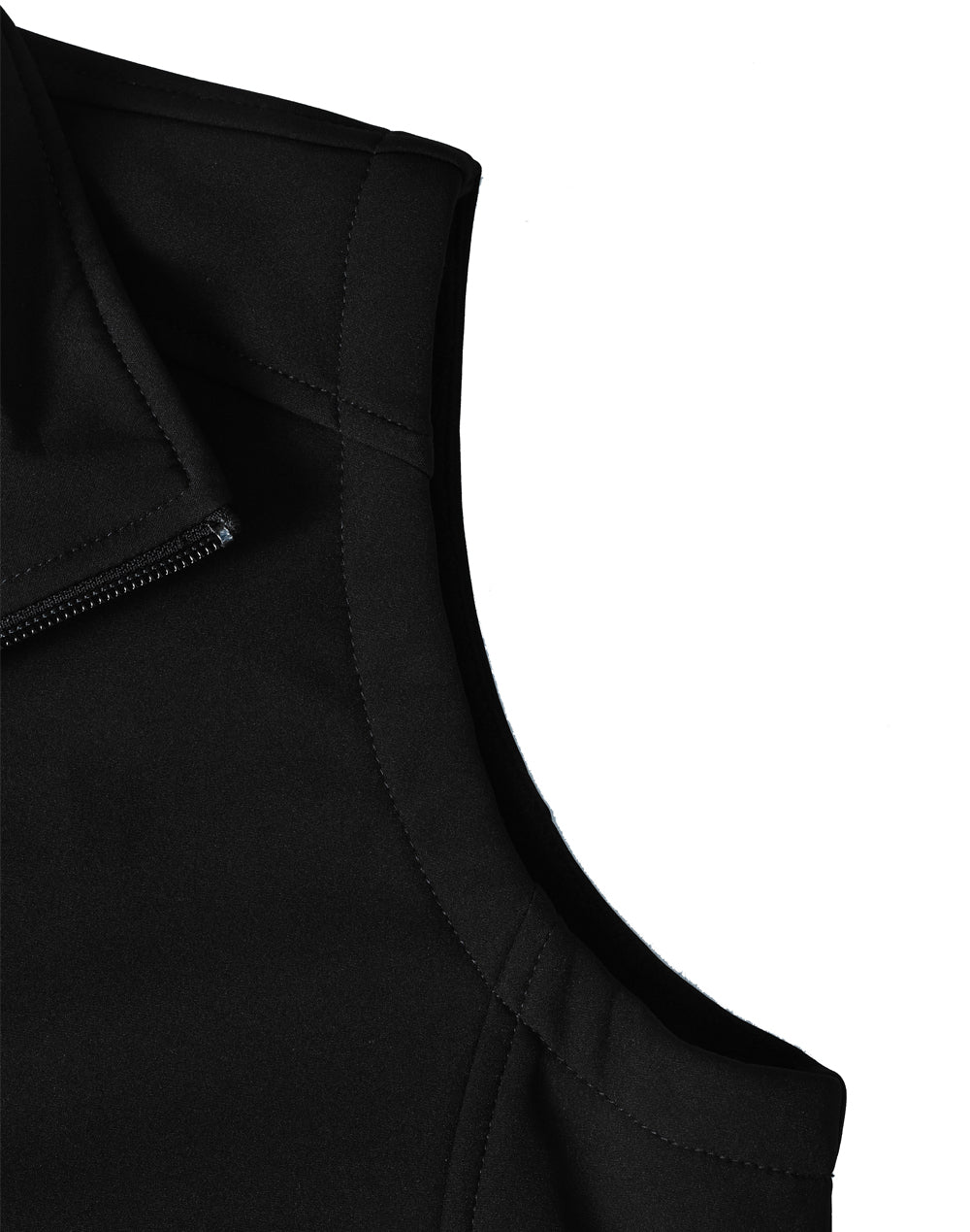 Ladies' Softshell Hi-Tech Vest - Black - View