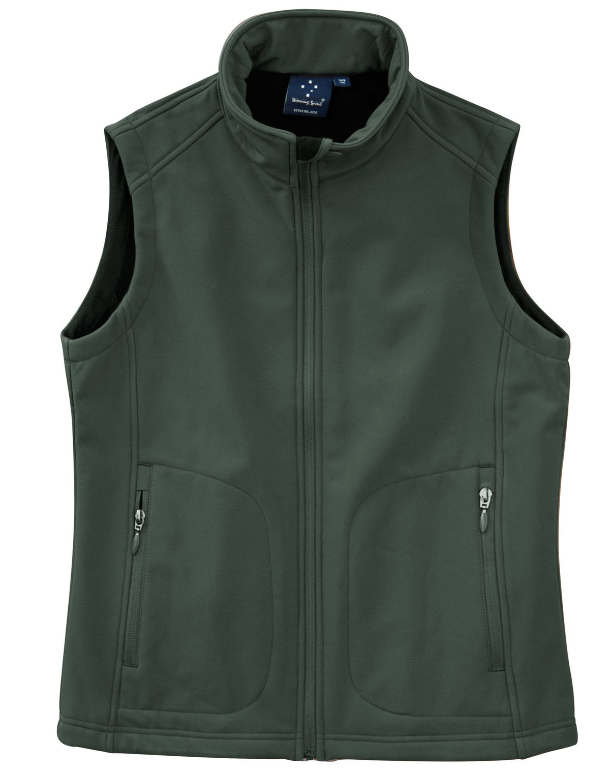 Ladies' Softshell Hi-Tech Vest - Charcoal - Front
