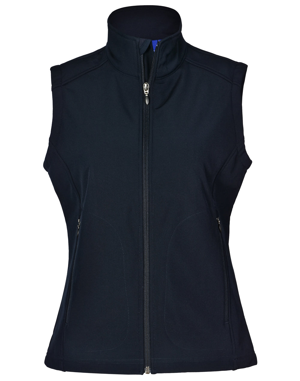 Ladies' Softshell Hi-Tech Vest - Navy - Front