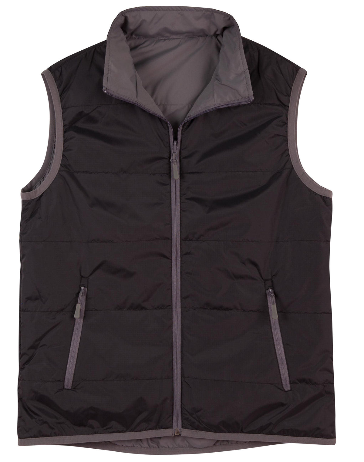 Ladies' Versatile Vest - JK38 - Black / Grey