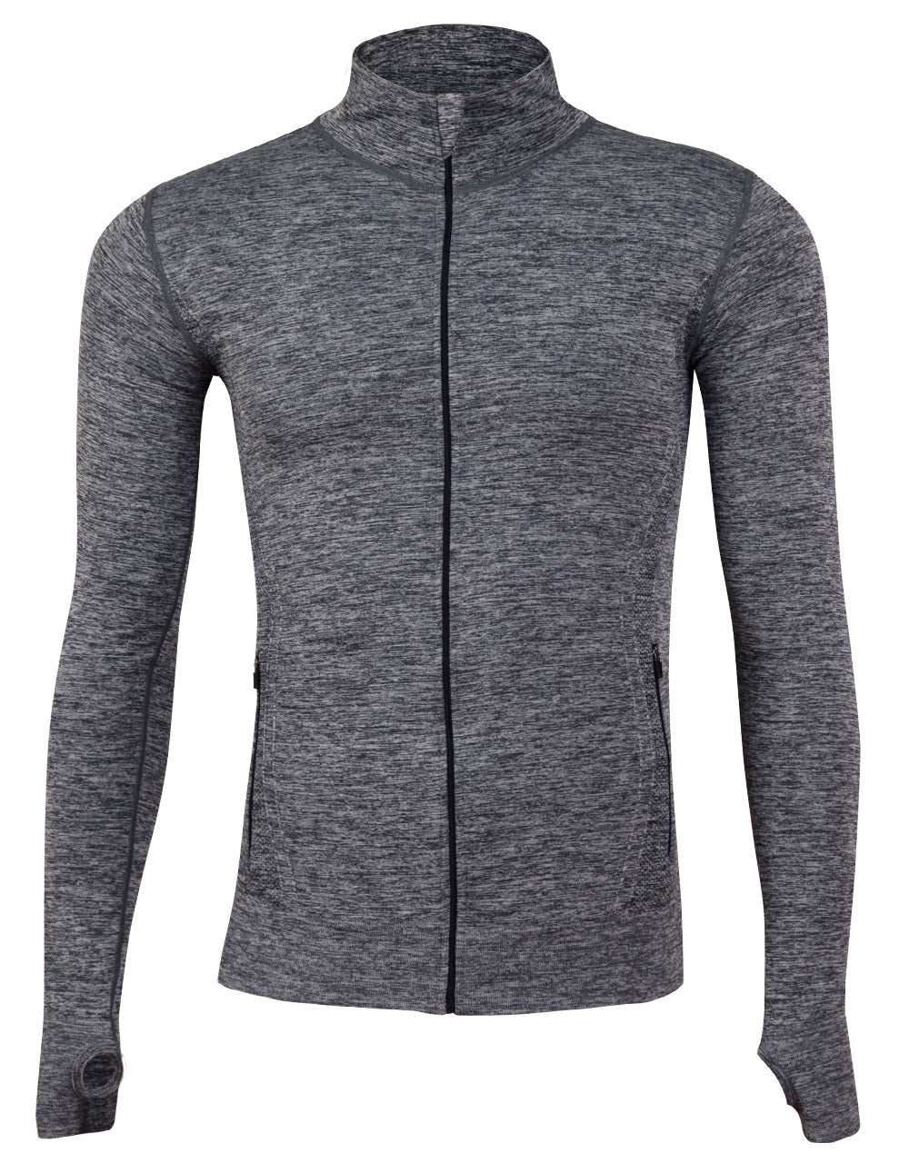 Unisex Seamless Heather Jacket - JK39 - Black