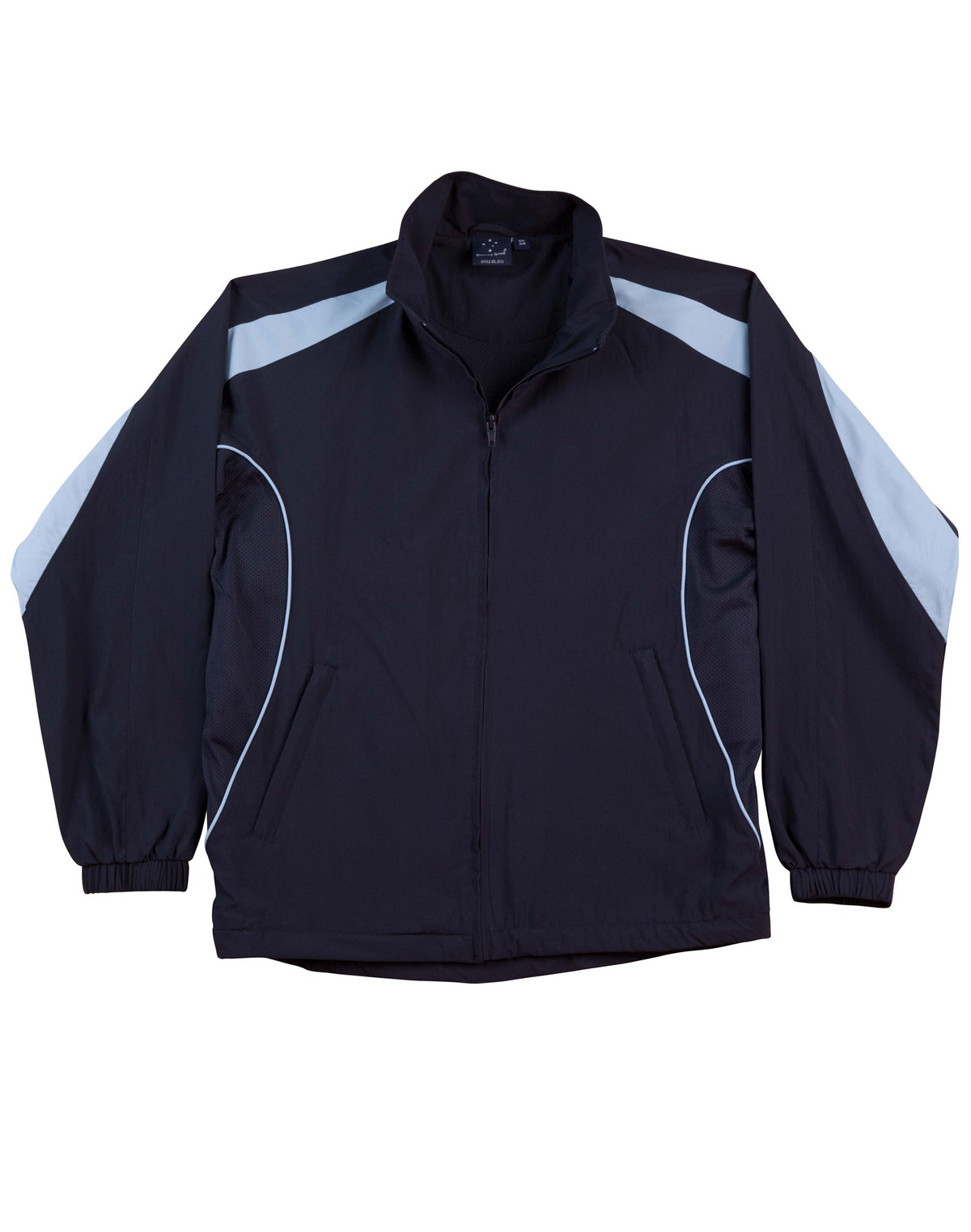 Kids Warm Up Jacket - JK53K - Navy / Skyblue