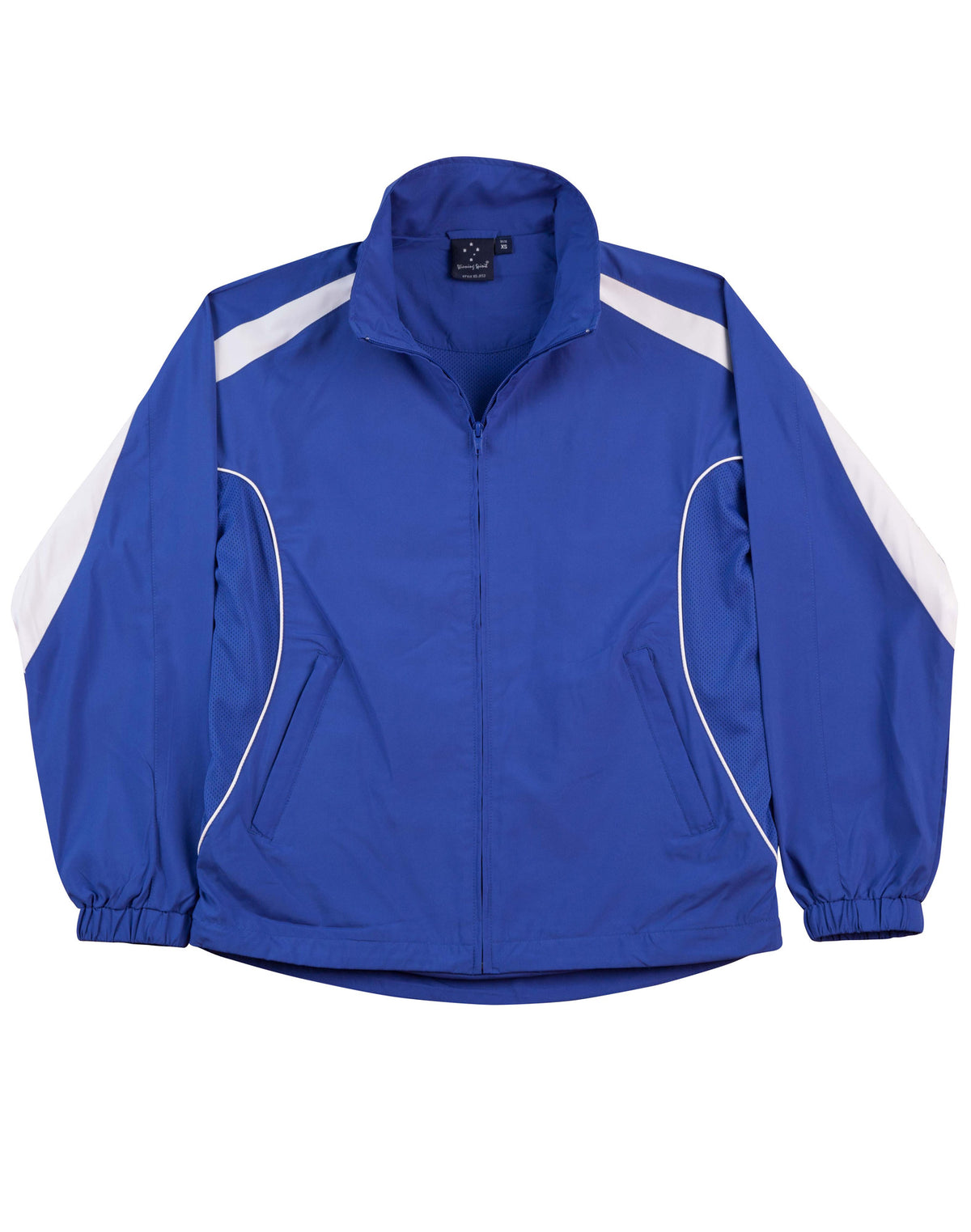 Kids Warm Up Jacket - JK53K - Royal / White