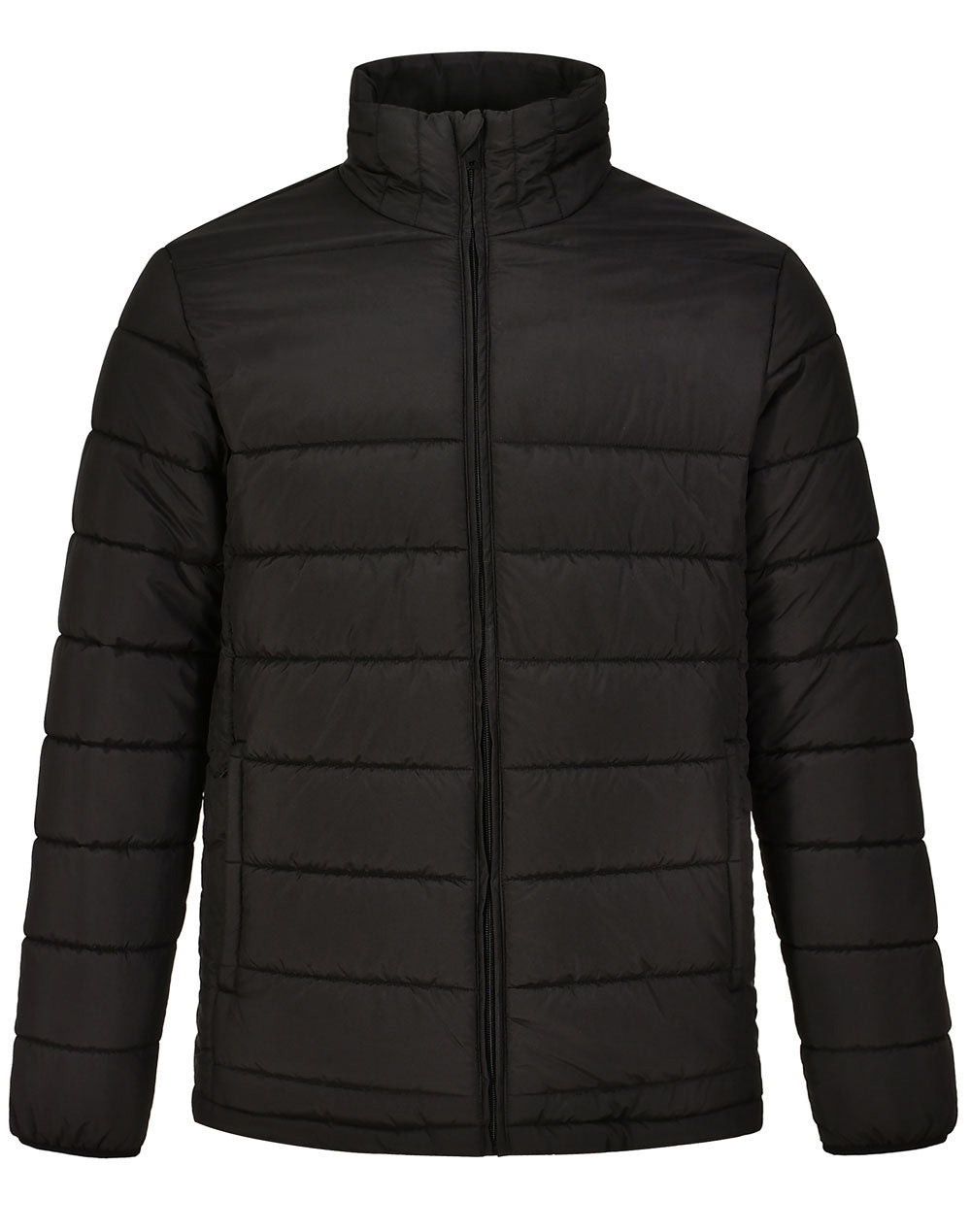 Men's Sustainable Insulated Puffer Jacket (3D Cut) - JK59 - Black