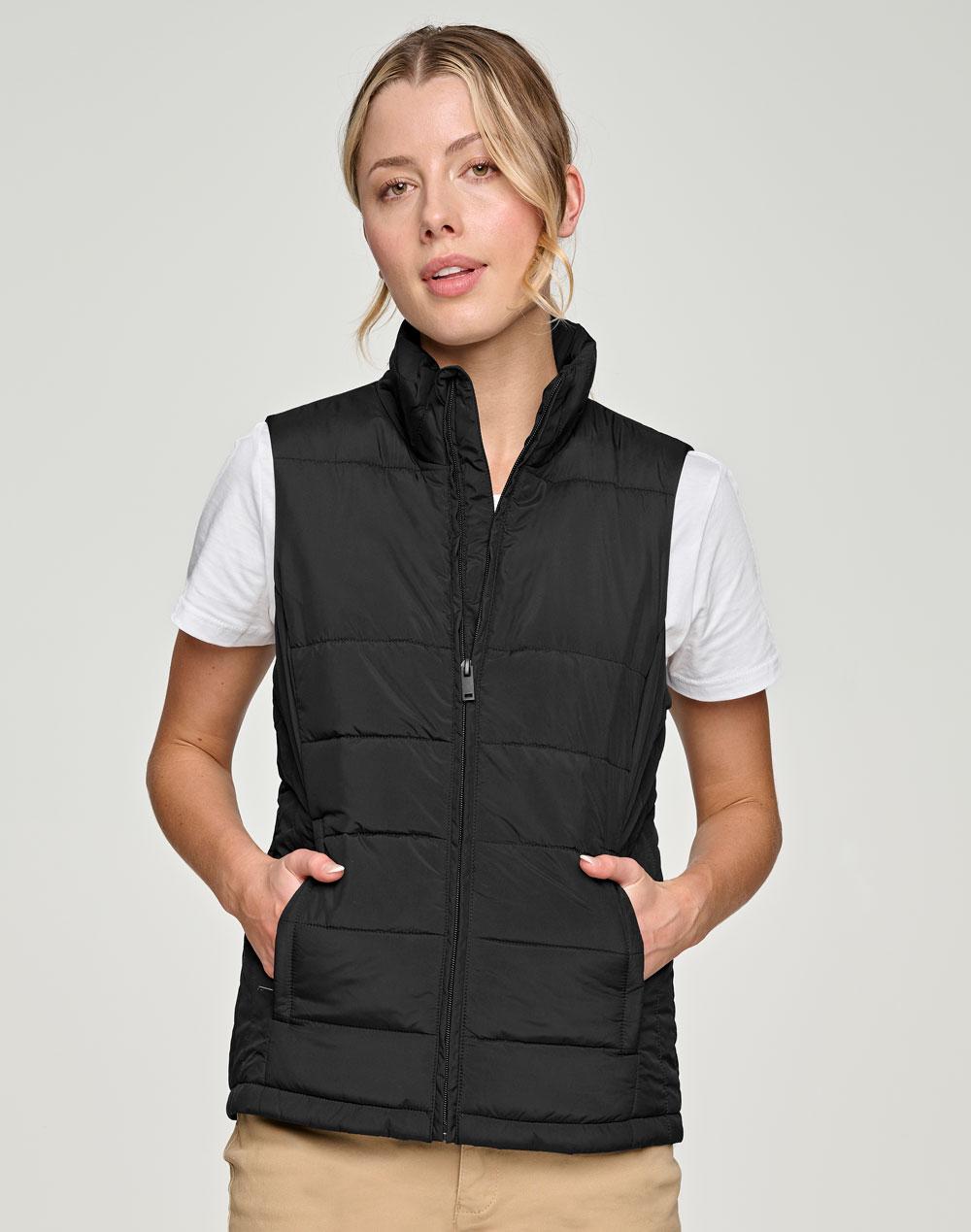 Winning Spirit Ladies' Sustainable Insulated Puffer Vest (3D Cut) JK62