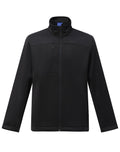 Sustainable Softshell Corporate Jacket Men's - Black - Front