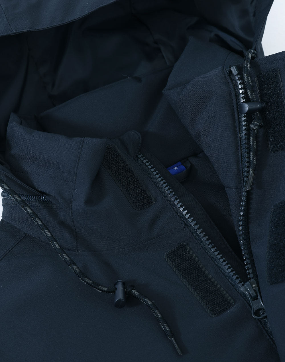 Unisex Waterproof Quilted Jacket - Navy - View