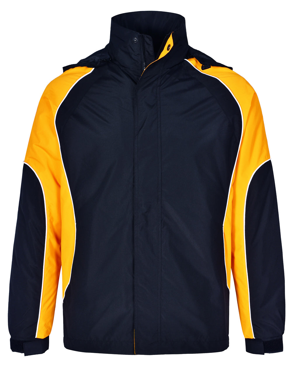 Men's Contrast Jacket - JK77 - Navy / White / Gold