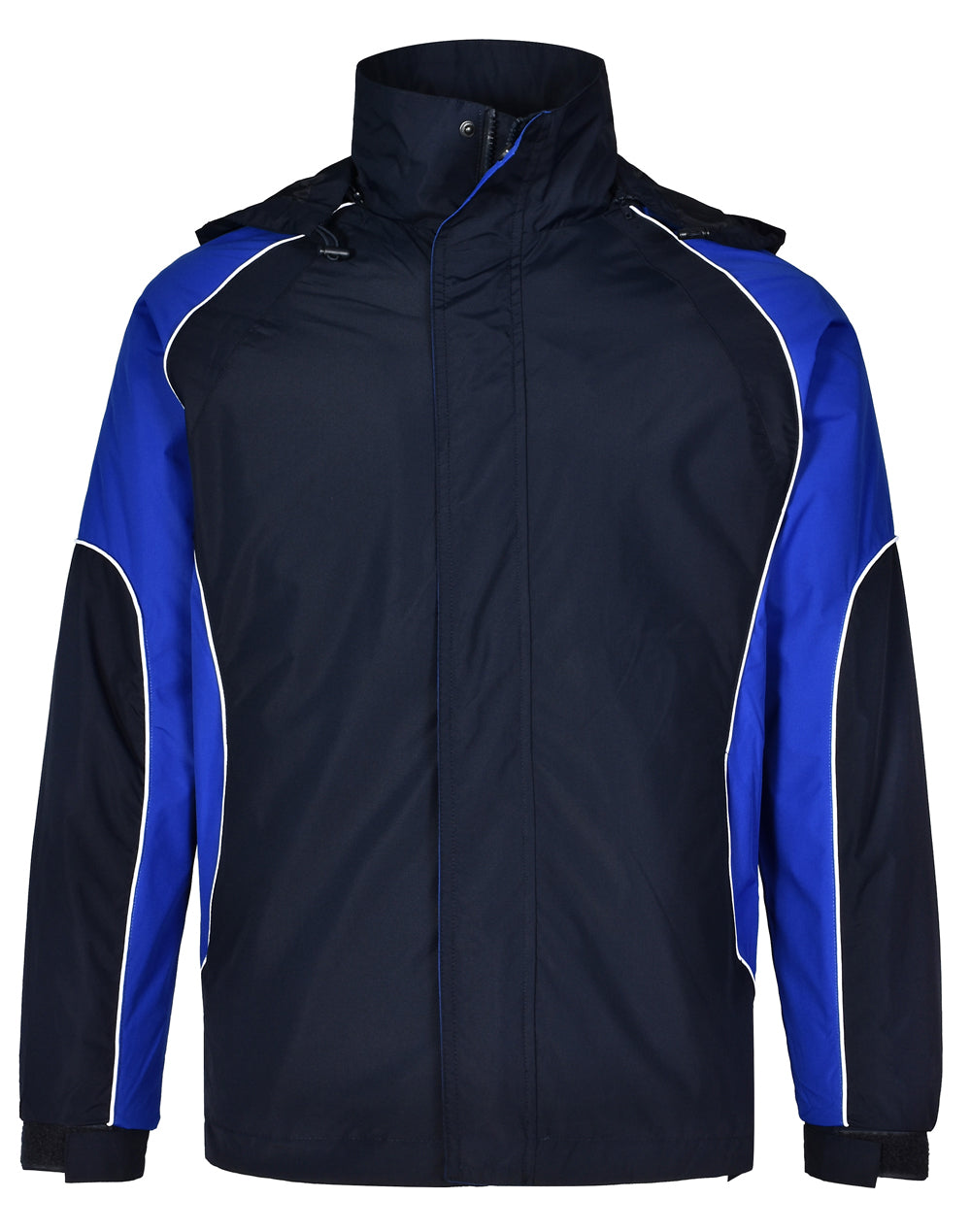 Men's Contrast Jacket - JK77 - Navy / White / Royal