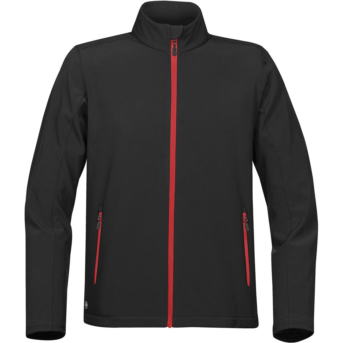 Men's Orbiter Softshell - Black / Bright Red - Front