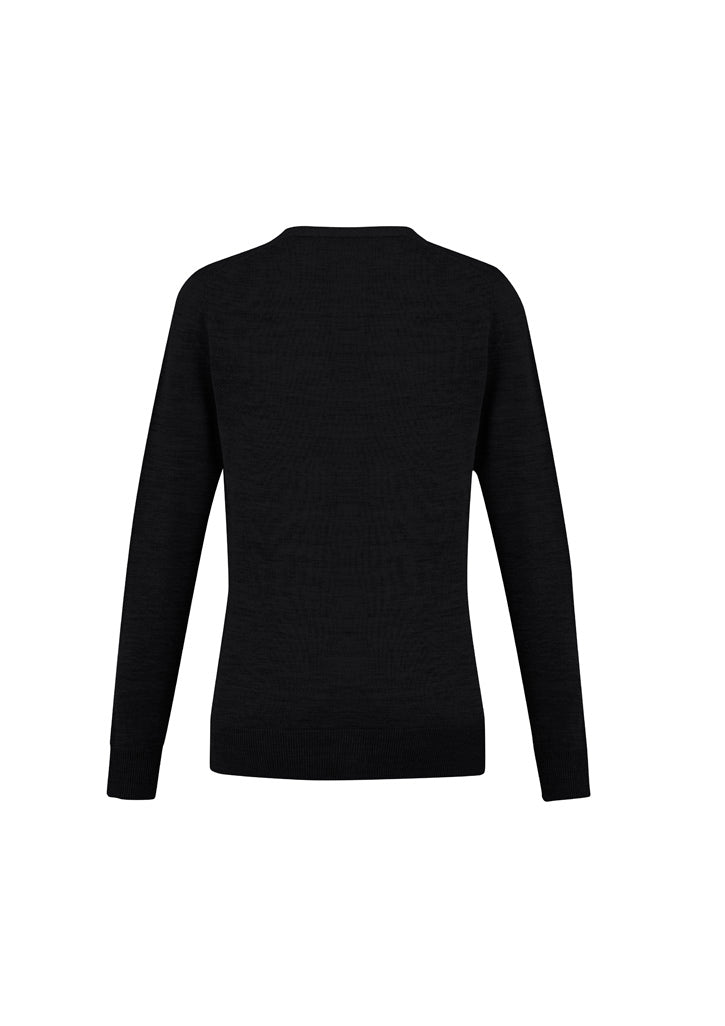 Roma Womens Knit Cardigan - Black - Back