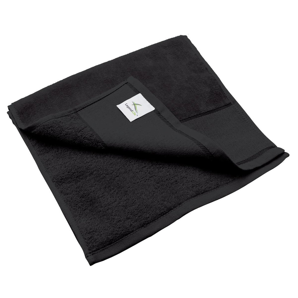 Workout/Fitness Towel - Black - Front