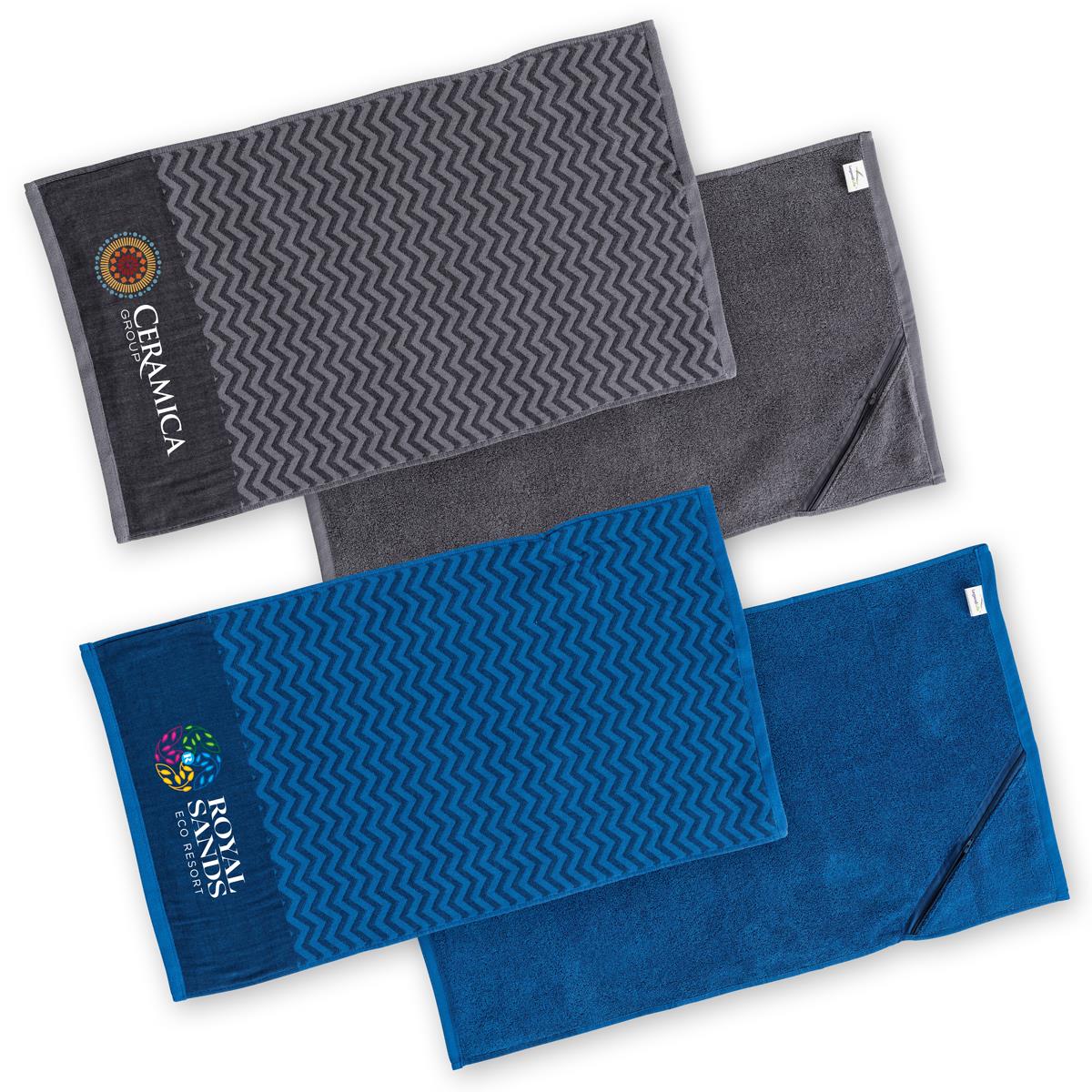 Elite Gym Towel with Pocket - view