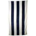 Striped Towel - Navy / White - Front