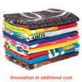 Custom Sublimation Beach Towel - White - Front