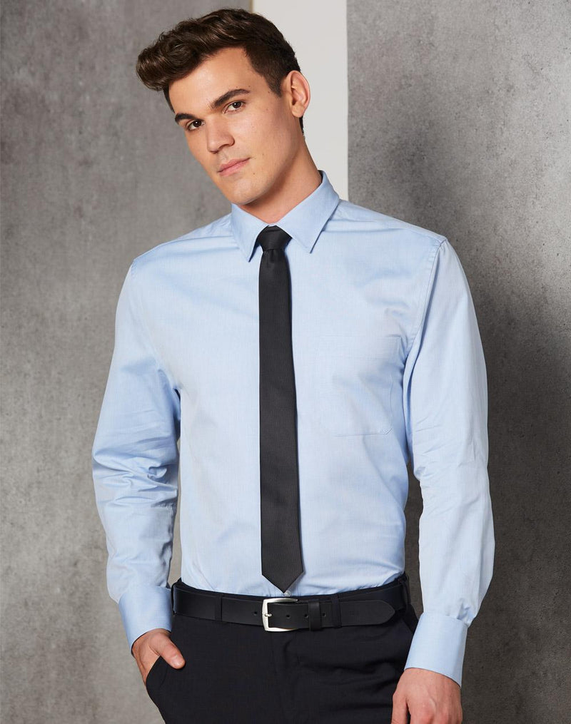 Benchmark Men's Pinpoint Oxford  L/S Shirt M7005L