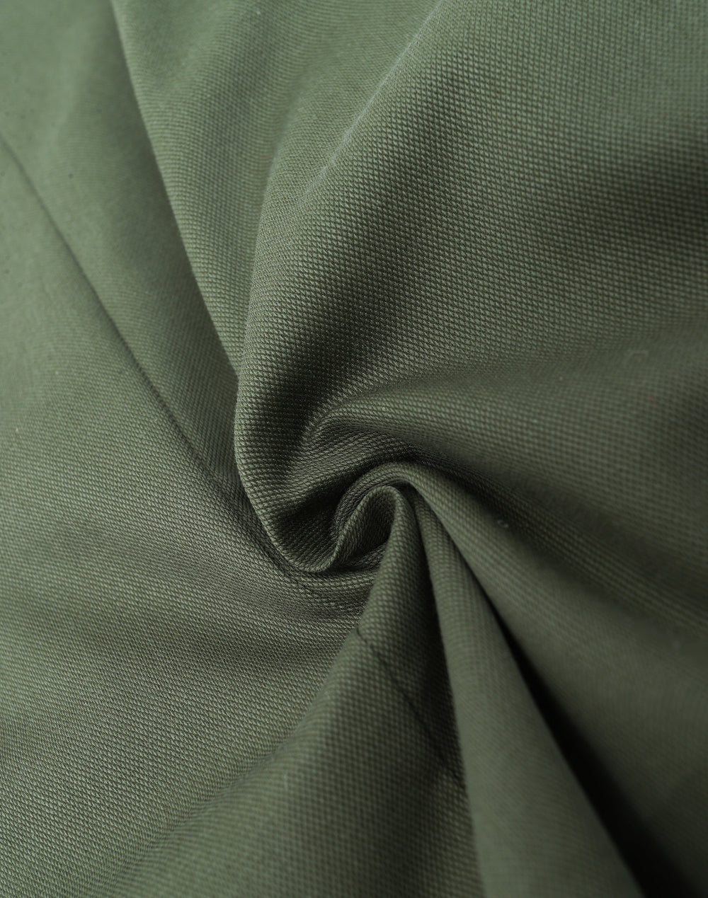Mens Smart Casual Cotton Blend L/S Shirt - Army Green - View