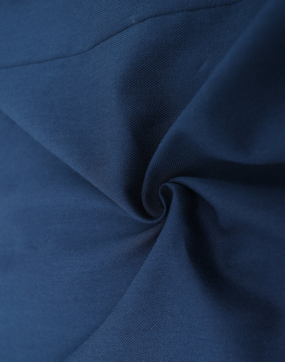 Mens Smart Casual Cotton Blend L/S Shirt - Navy - View