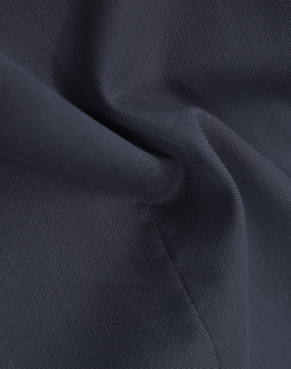 Mens Smart Casual Cotton Blend L/S Shirt - Storm Grey - View