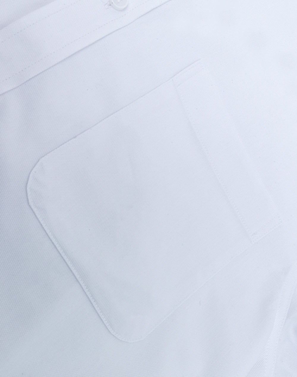 Mens Smart Casual Cotton Blend L/S Shirt - White - View