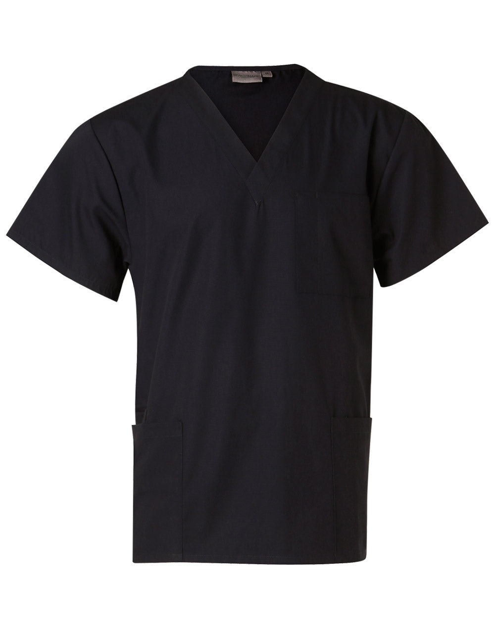Unisex Scrubs Short Sleeve Tunic Top - M7630 - Navy