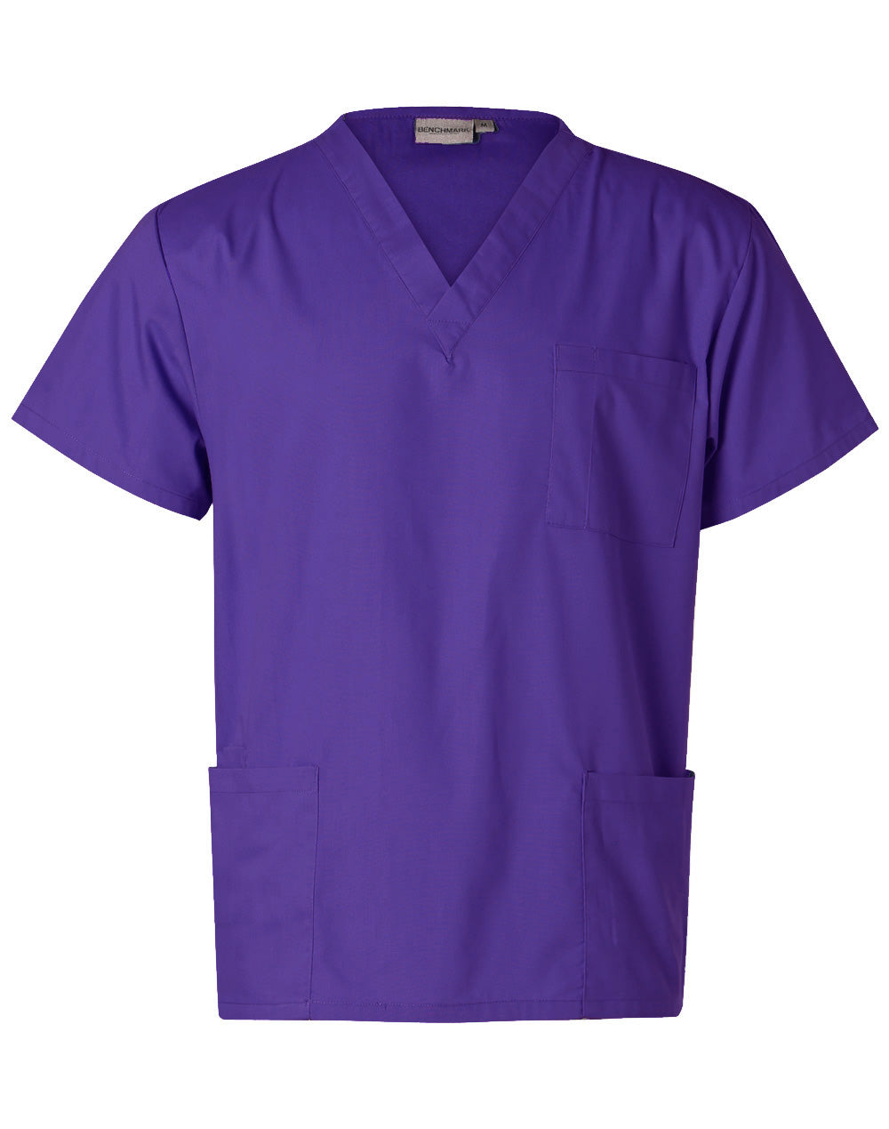 Unisex Scrubs Short Sleeve Tunic Top - M7630 - Purple