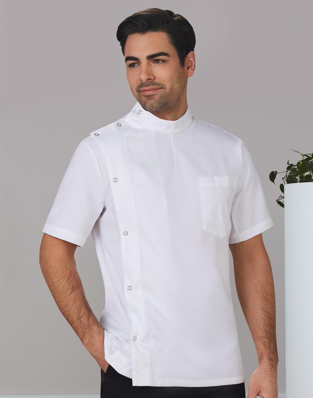 Benchmark Men's Stud Front Short Sleeve Jacket M7636