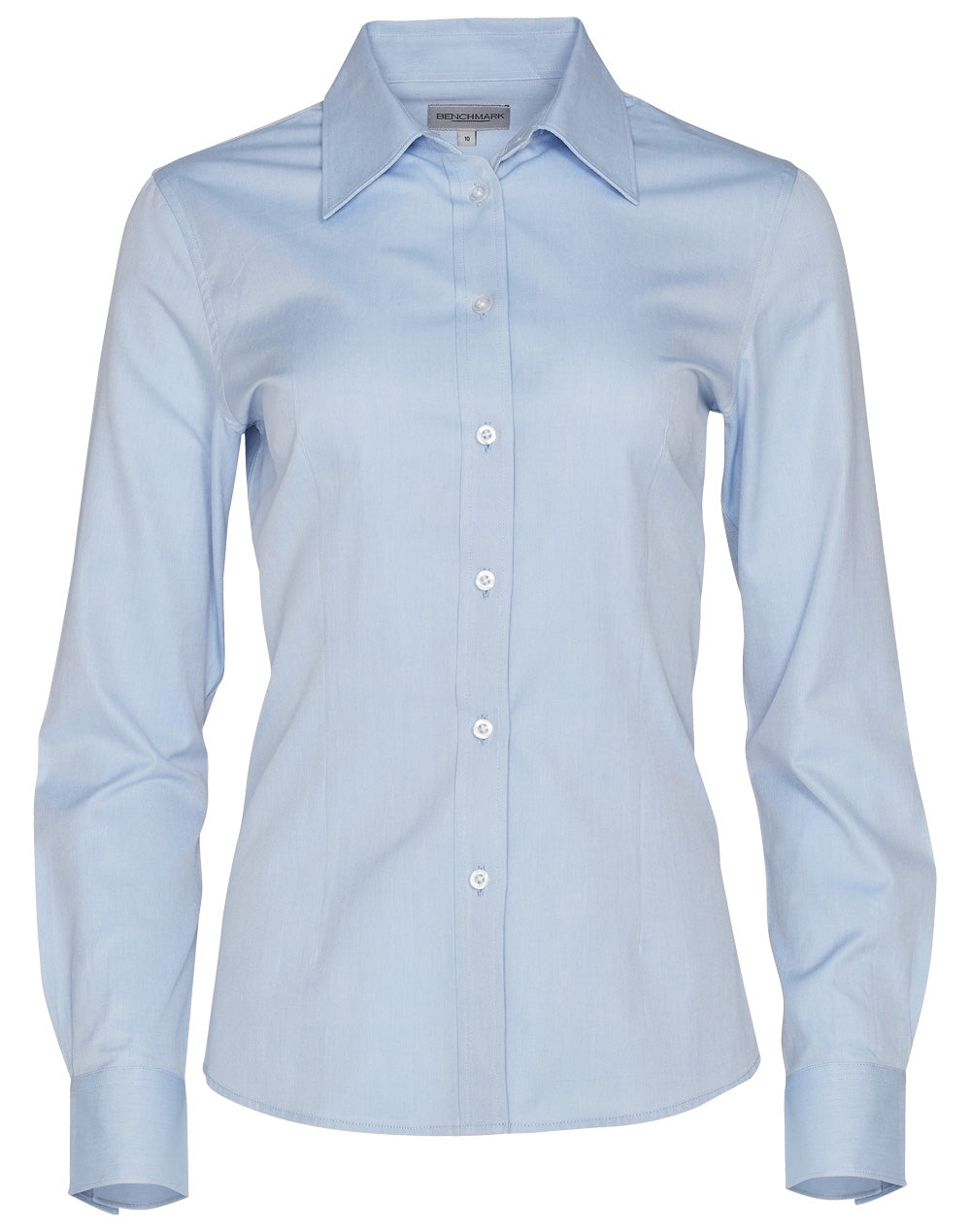 Women's Pinpoint Oxford L/S Shirt - M8005L - Blue