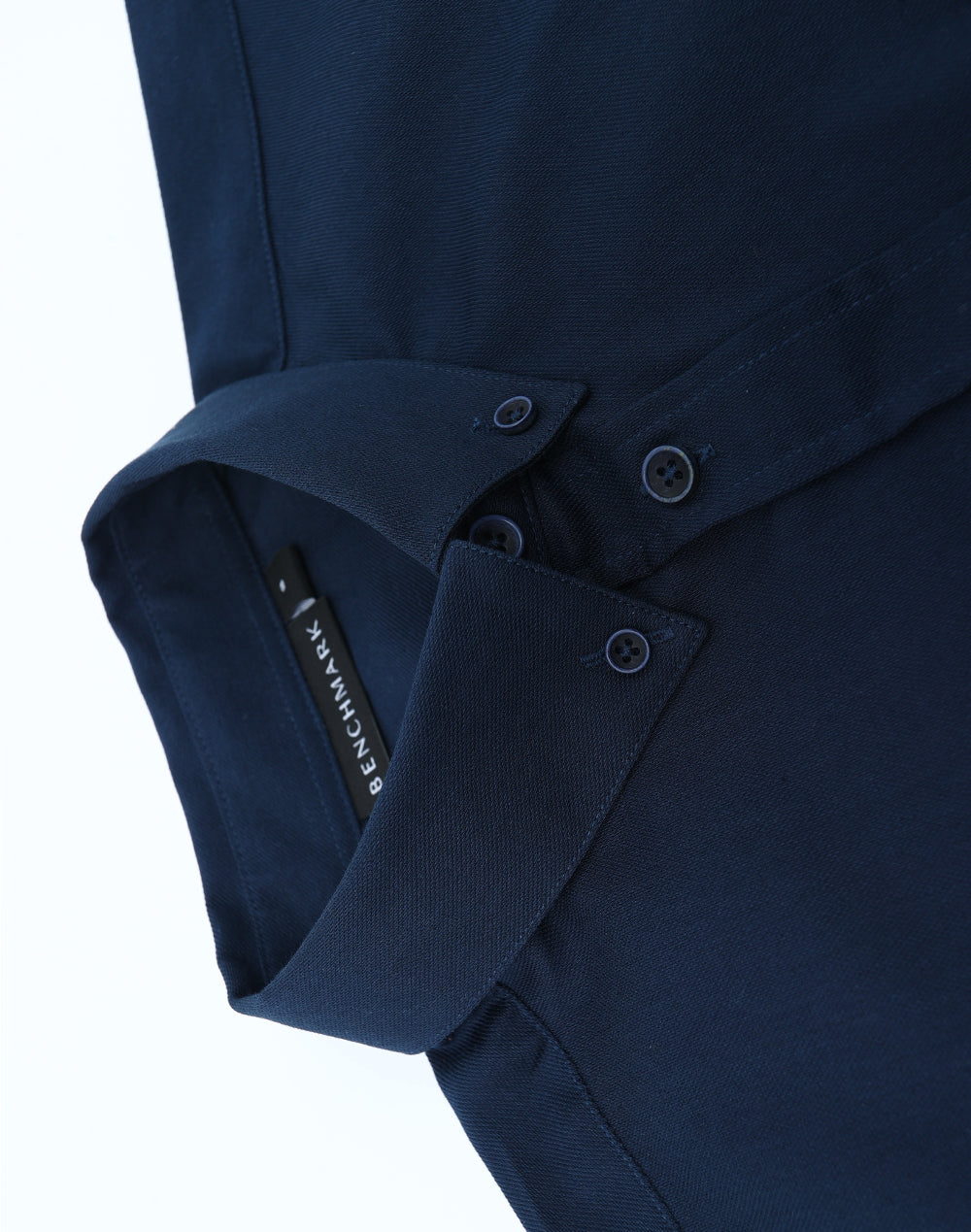 Womens Smart Casual Cotton Blend L/S Shirt - Navy - View