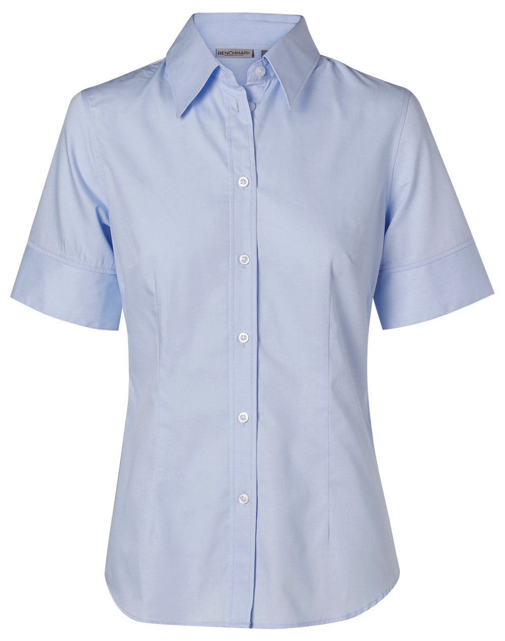 Women's Fine Twill S/S Shirt - M8030S - Blue