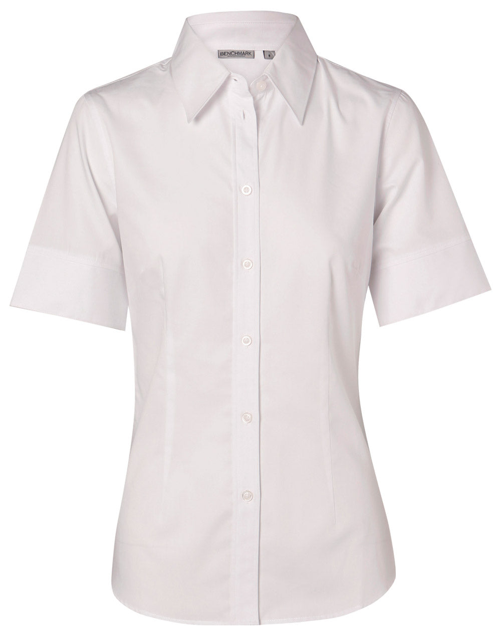 Women's Fine Twill S/S Shirt - M8030S - White